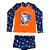 Conjunto Sunga Infantil + Blusa Proteção Uv50 Térmica Dry Laranja Tubarão - Imagem 2