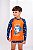 Conjunto Sunga Infantil + Blusa Proteção Uv50 Térmica Dry Laranja Tubarão - Imagem 6