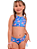 Biquíni Infantil Com Proteção Solar Uv 50+  Azul Sereia - Imagem 10