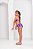 Kit 3 Peça Blusa Pro Uv 50 + Biquíni + Top Infantil Roxo Unicornio - Imagem 4