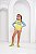 Kit 3 Peça Blusa Pro Uv 50 + Biquíni + Top Infantil Amarelo Summer - Imagem 10