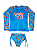 Kit Blusa Térmica Proteção Uv50+ E Biquíni Golfinho Azul - Imagem 12