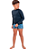 Camisa Proteção Solar Uv 50 + Sunga Boxer Infantil Juvenil Preto Praia - Imagem 2