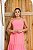 Vestido Infantil E Juvenil Longo De Amarrar Duna Rosa-Claro - Imagem 2