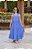 Vestido Infantil E Juvenil Longo De Amarrar Duna Azul-Claro - Imagem 5