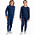 Conjunto Infantil Flanelado Térmico Pelúcia Segunda Pele Azul Marinho - Imagem 1