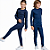 Conjunto Infantil Flanelado Térmico Pelúcia Segunda Pele Azul Marinho - Imagem 5