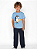Conjunto Pijama Infantil Meninos Roupa De Dormir Macio Azul - Imagem 2