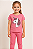 Conjunto Pijama Infantil Meninas Roupa De Dormir Macio Rosa - Imagem 2