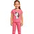 Conjunto Pijama Infantil Meninas Roupa De Dormir Macio Rosa - Imagem 1