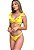 Biquinis Trançado Amarelo com Detalhe empina bumbum - Imagem 1