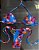 Biquinis New flowers fundo azul 2019 Lançamento - Imagem 1