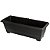 Vaso de Plantas Jardineira Grande 49x18x16Cm Preto 25297 Arqplast - Imagem 1