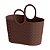 Bolsa Rattan De Plástico Com Alça  25 L Chocolate 831 Paramount - Imagem 1