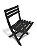 Cadeira Dobrável Plástica Preta P/ Restaurante Bares 25671 Arqplast - Imagem 1