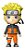 Boneco Ninja Shinobi Naruto Uzumaki Chibi Braço Articulado - Imagem 1