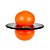 Brinquedo Infantil Pula Pula Pogobol Preto e Laranja Estrela - Imagem 1