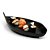 Travessa Sushi-Sashimi Oval 28 CM Melamina Profissional - Imagem 2