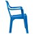Cadeira Poltroninha Kids Azul Plástica 52x36cm Mor - Imagem 2