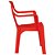 Cadeira Poltroninha Infantil Educativa de Plástico Vermelha - Imagem 3