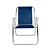 Cadeira de Alumínio Alta Dobrável Praia Sannet Azul Marinho - Imagem 3