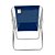 Cadeira de Alumínio Alta Dobrável Praia Sannet Azul Marinho - Imagem 4