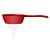 Peneira Coador Funil Plástico 2 Em 1 Cozinha  26x13Cm Keita - Imagem 5