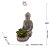 Buddha de Concreto com Suculenta Sortido 9cm x 8cm x 12cm - Imagem 4