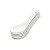 Conjunto 6 Colheres Finger Food Porcelana Branca 12x13x4,5CM - Imagem 1