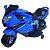 Mini Moto Elétrica Infantil Com Luzes e Som Azul - Imagem 1