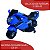 Mini Moto Elétrica Infantil Com Luzes e Som Azul - Imagem 3