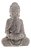 Decoração de Concreto Buddha Sentado Cinza 12,5x10,5x20,5cm - Imagem 1