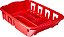 Escorredor de Louças Vermelho G 45x31x10 Cm Plástico - Imagem 2