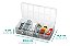 Box Organizador Com 10 Divisórias Transparente 20,5X11,8X4cm - Imagem 2