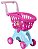 Carrinho de Mercado Compras Barbie Chef Infantil Rosa - Imagem 1