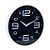 Relógio de Parede em Plástico Preto Com Branco 25x5Cm Lyor - Imagem 1