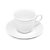 Xicara Para Café Com Pires de Porcelana Anne Branca 65ML - Imagem 1