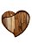 Petisqueira Para Servir Teca Coração Escavado Multiusos 148 Pelozatto - Imagem 1