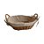 Cesto Rattan Multiuso Oval Com Alça E Forro Lily 30x21 Cm - Imagem 4