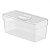 Organizador de Armário Pequena Transp. Com tampa 24x11x10Cm - Imagem 1