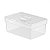 Organizador de Armário Média Transparente C/tampa 25x17x10Cm - Imagem 1