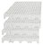 Estrado Piso Pallet Plástico Resistente 25x50 Paletes Branco - Imagem 4