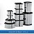 Kit 10 Potes para Alimentos Metallic C/Tampa Bpa Free Potte - Imagem 3
