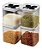 Kit 4 Porta Tempero Condimento Dosador Tampa Giratoria 300ml - Imagem 1