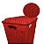 Cesto P/Roupa Suja Retangular 72 Lts Rattan C/Tampa Vermelho - Imagem 2