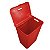 Cesto P/Roupa Suja Retangular 72 Lts Rattan C/Tampa Vermelho - Imagem 4