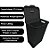 Cesto P/ Roupa Suja Retangular 72 Lts Rattan C/ Tampa Preto - Imagem 4