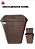 Cesto P/ Roupa Retangular 72 Lts Rattan C/ Tampa Capuccino - Imagem 6
