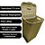 Cesto P/ Roupa Retangular 72 Lts Rattan C/ Tampa Capuccino - Imagem 5