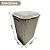 Cesto P/ Roupa Retangular 72 Lts Rattan C/ Tampa Capuccino - Imagem 3